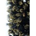 Shimmery Golden Black Bristle Kunstkerstboom